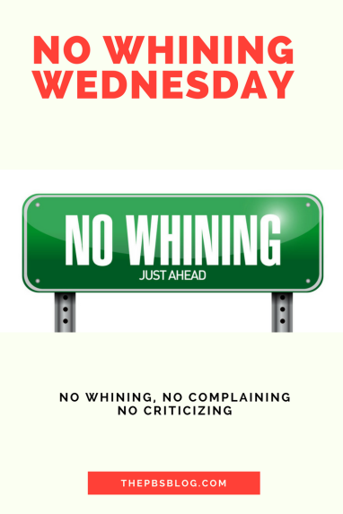 The No Whining Wednesday Badge